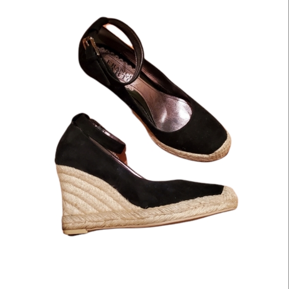 Franco Sarto Shoes - Franco Sarto Suede Leather Espadrille Wedge Heel
